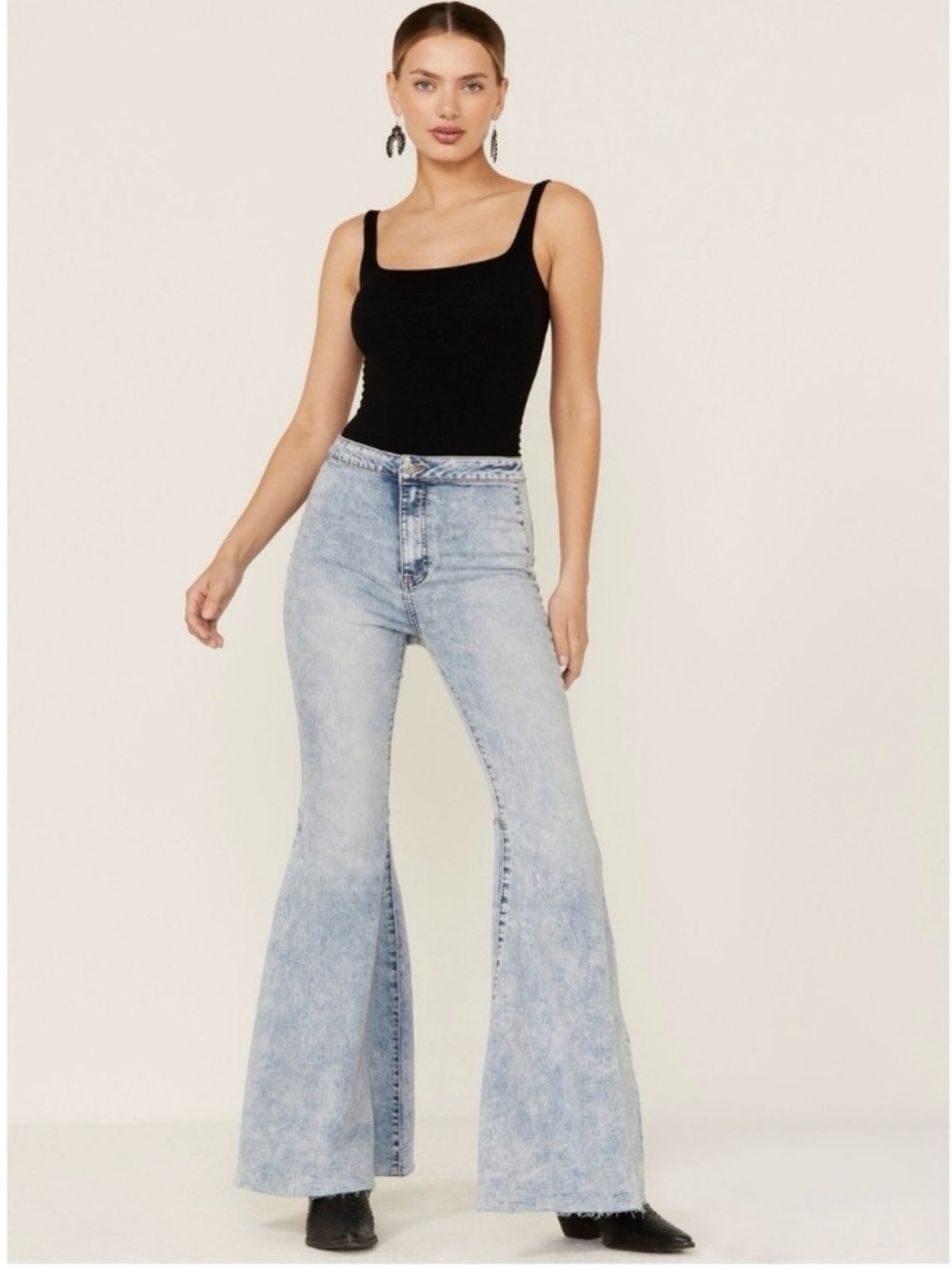 NWT Free People Just Float On Flare Jeans Size 27
